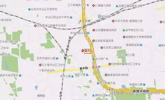 丰台区看丹街道划分图图片