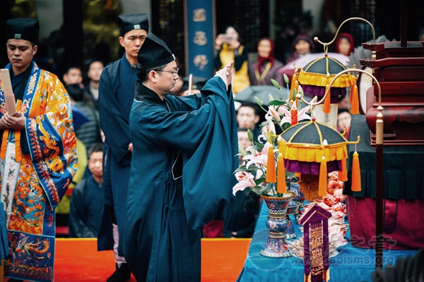 上元节道教法会图片