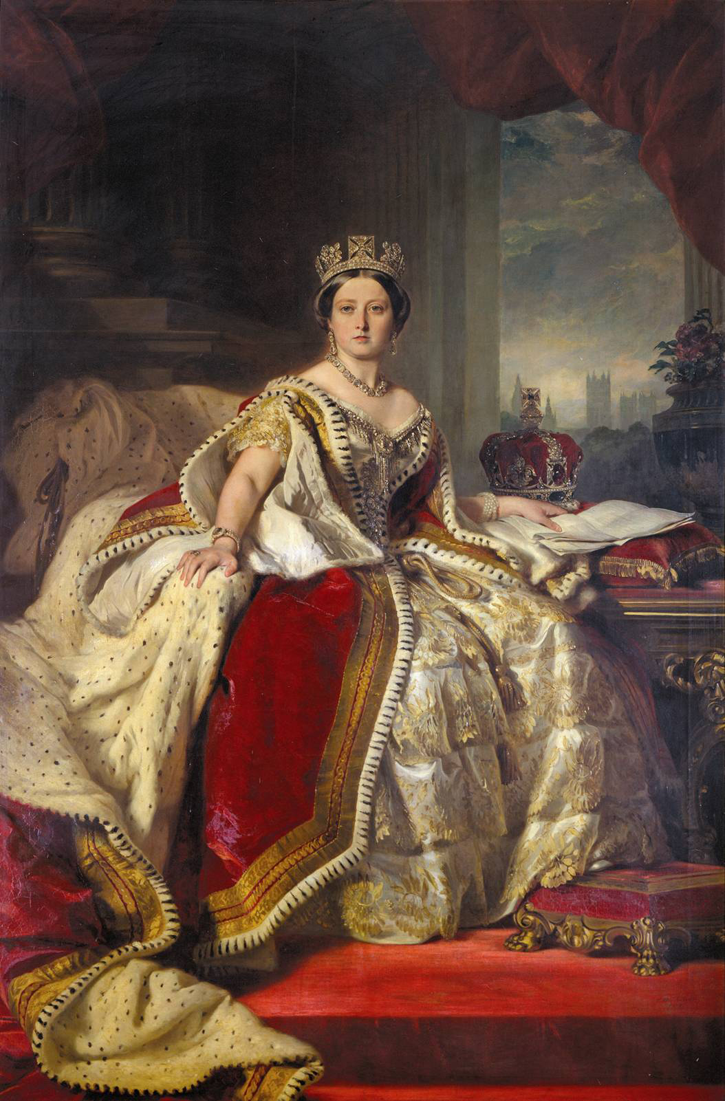1901年1月22日过世)英国维多利亚女王视美丽于一切的玛丽皇后,不仅将