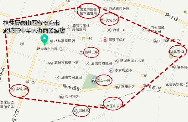 潞城区街道地图图片