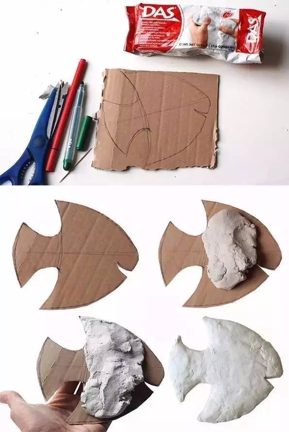 纸箱鱼的制作方法图片