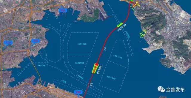 大连湾跨海大桥取消了图片