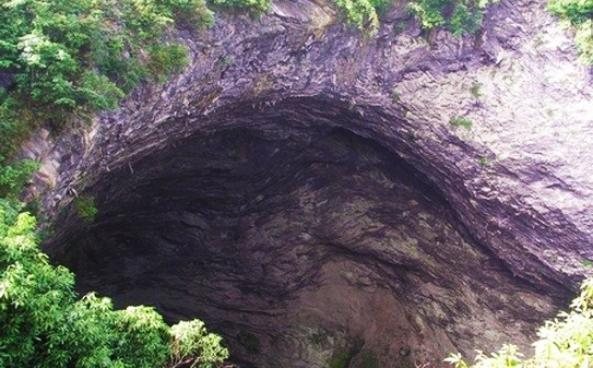 航拍通天箩地下森林图片