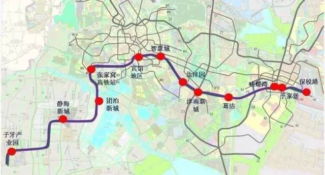 与z2线,z3线,z4线共同组成天津地铁四条市域线