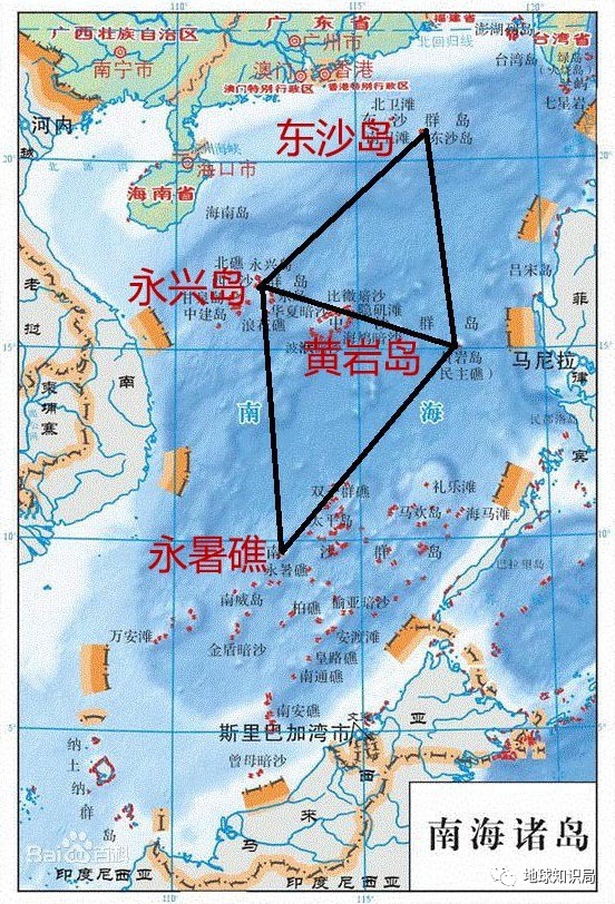 南海永暑岛地图图片