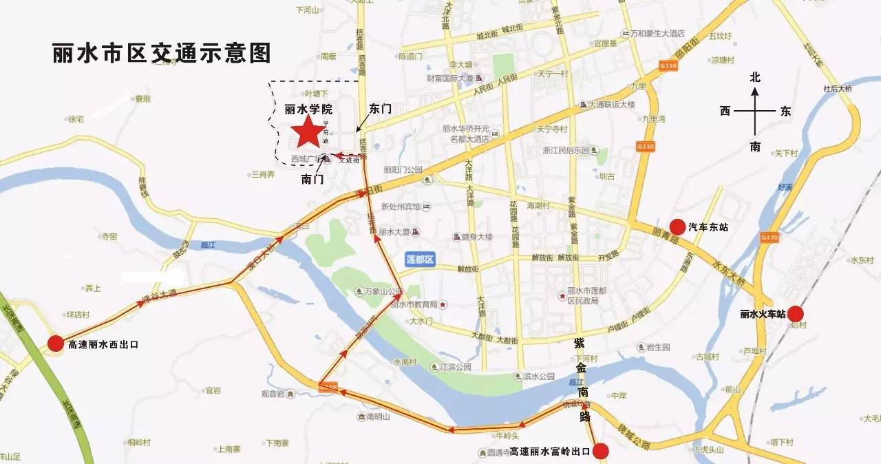 丽水学院校园地图图片