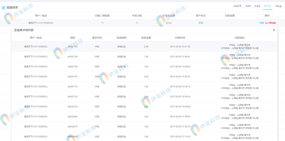 成功抢滩纳宝科技一物一码功能升级