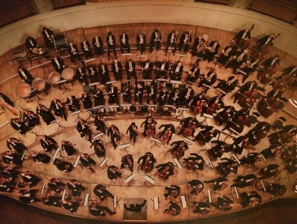 交响乐队座位图片
