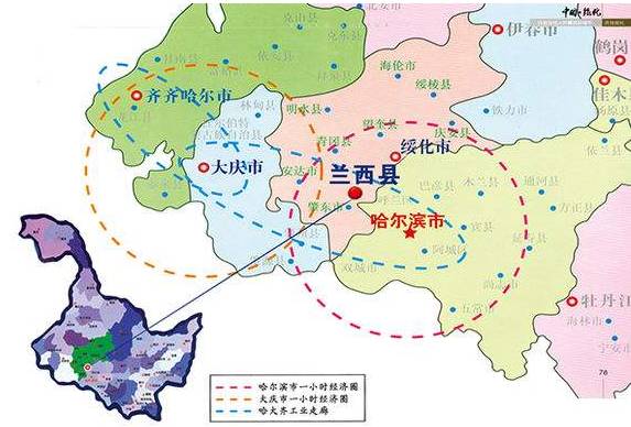 黑龙江兰西县地图图片