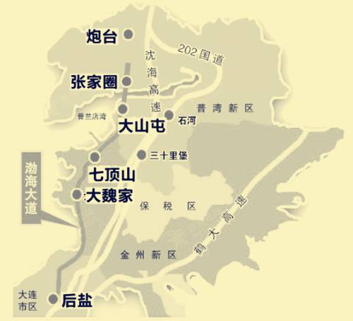 渤海大道二期高清地图图片