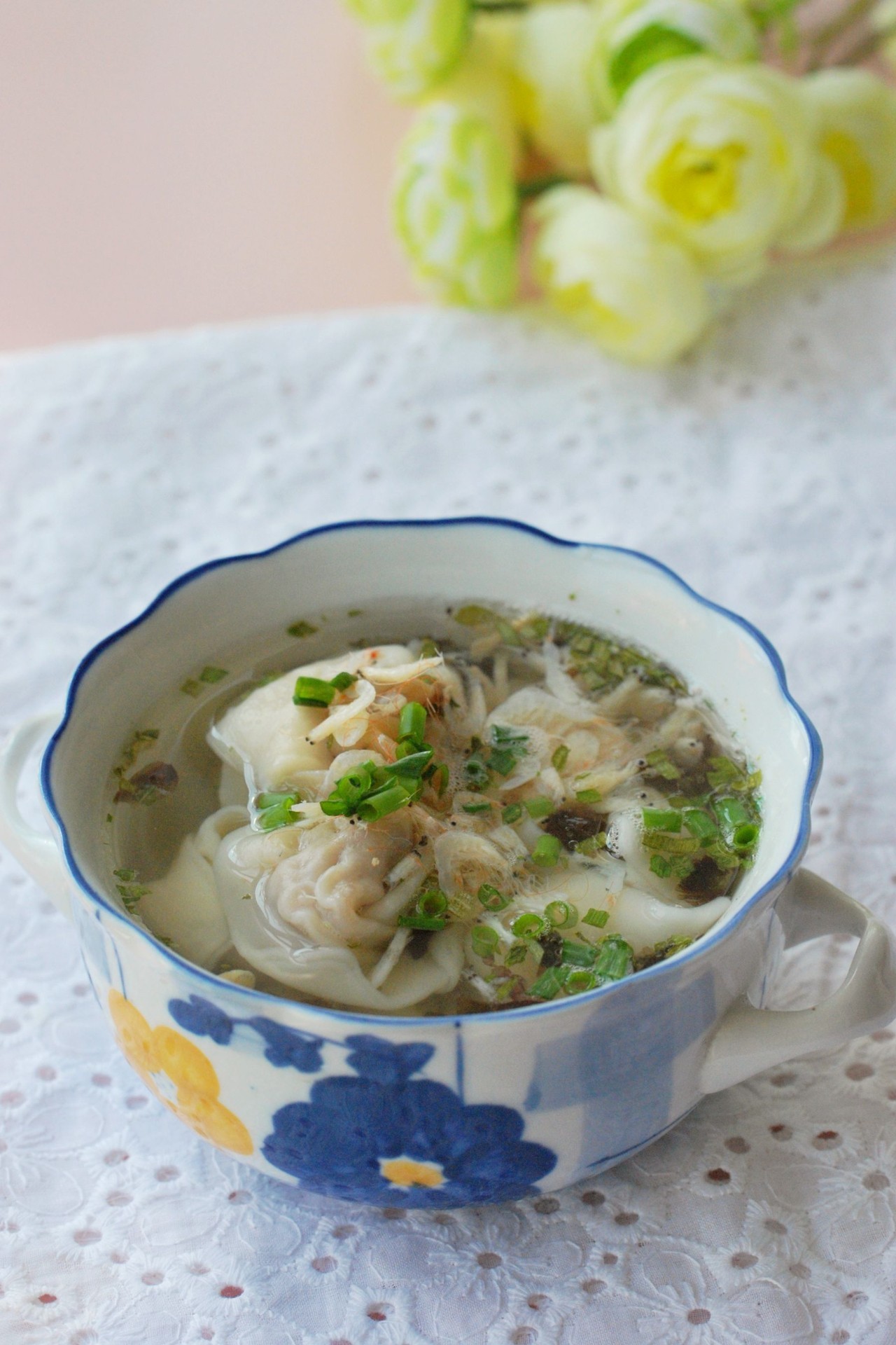 紫菜虾米馄饨图片