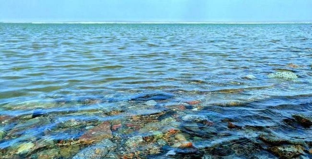 敦煌哈拉湖干涸半个多世纪后重现碧波