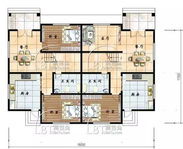 10套自建房双拼别墅兄弟联排别墅全套施工图纸