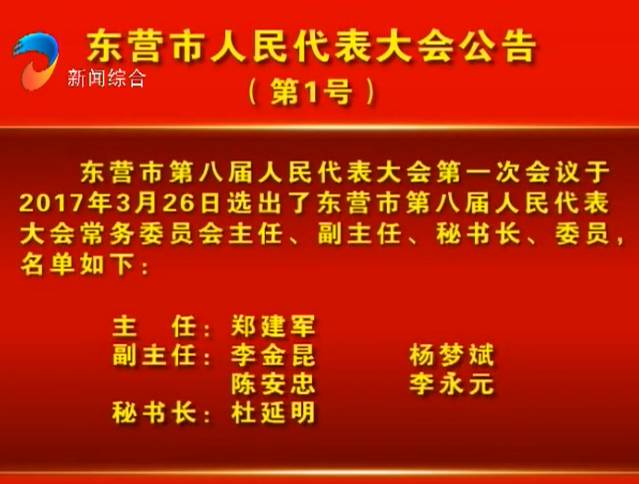 东营市人大,政府,政协新当选领导名单