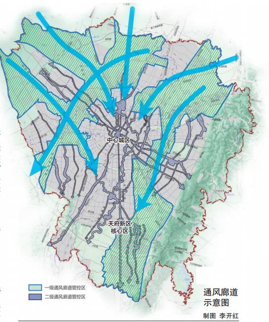 扩散!成都规划6条500米宽通风廊道 引新风吹走城里污染物