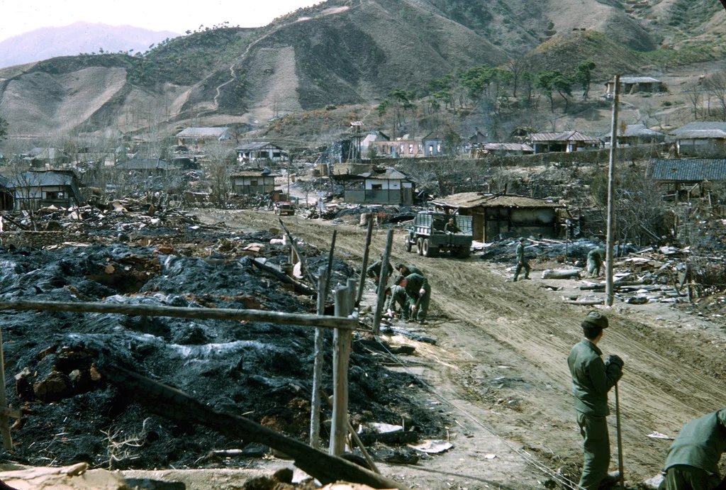 朝鲜战争遗骸图片