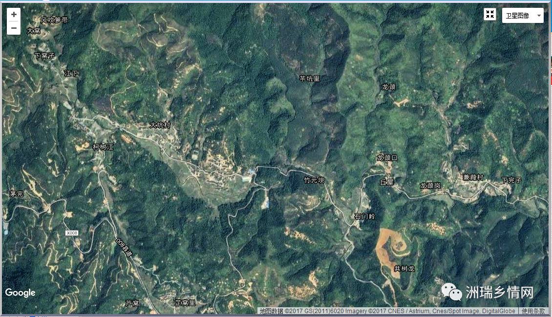 最新卫星地图:以上由余国崇分享更多关于大坑村,请点下面蓝字链接