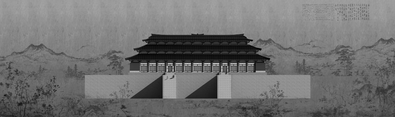 未央宫前殿复原想象继秦而兴的西汉王朝,更以丞相萧何营造的长安宫殿