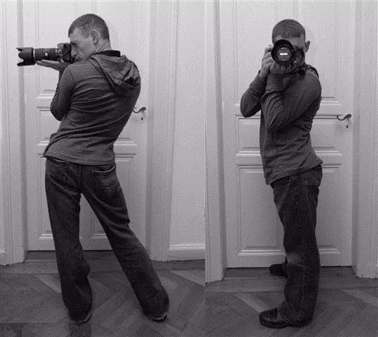 摄影师拍照姿势 专业图片
