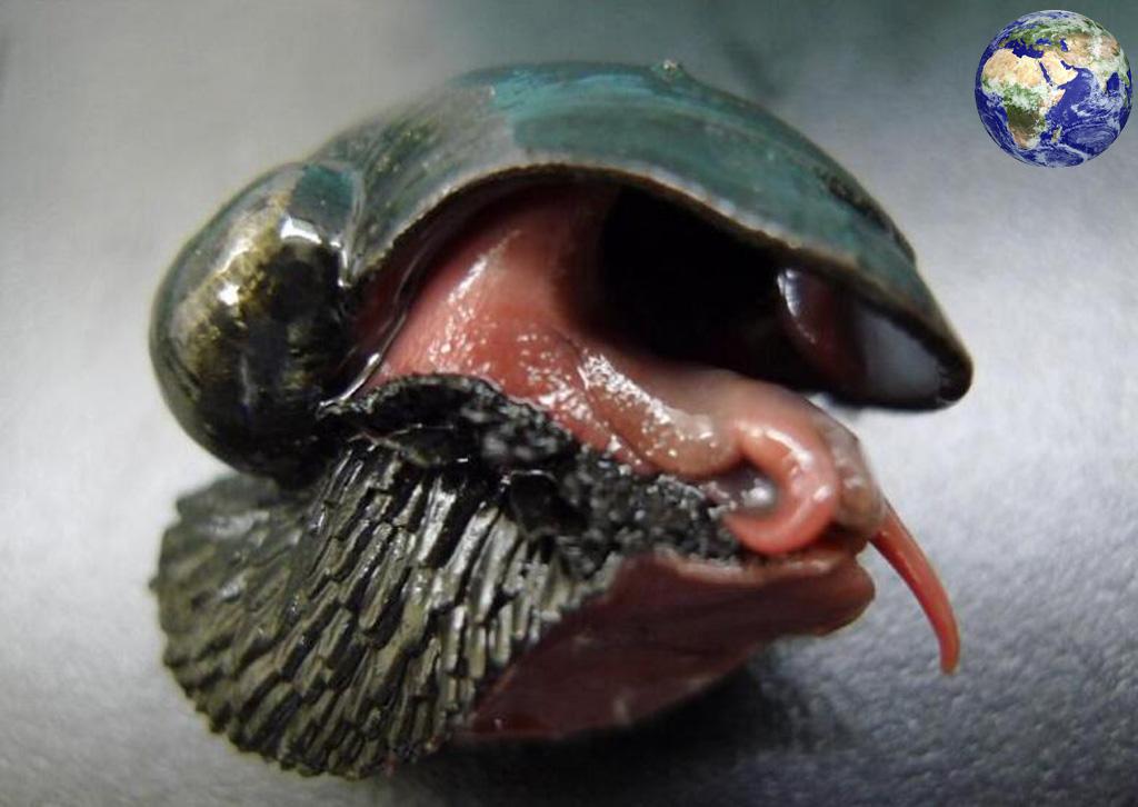蜗牛放大的恐怖图片图片