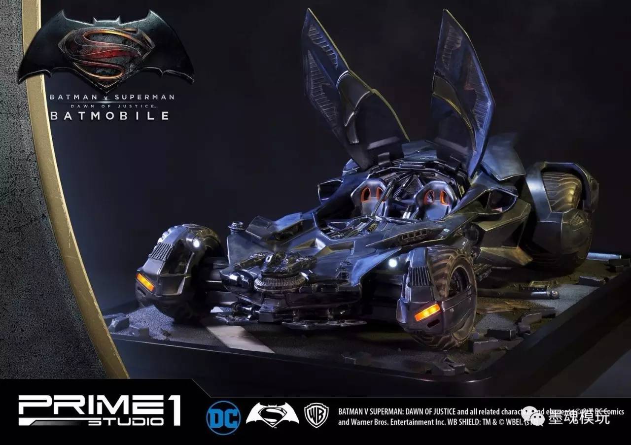 prime1studio110比例蝙蝠侠大战超人蝙蝠战车batmobilemmdc13