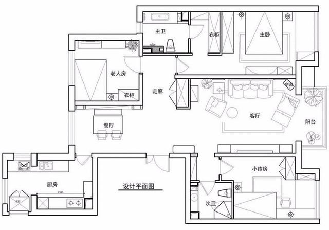 135㎡休闲美式超喜欢这个电视柜情调又实用