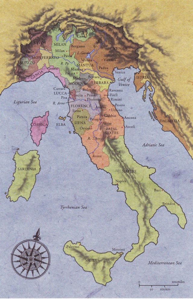 古代意大利地图图片