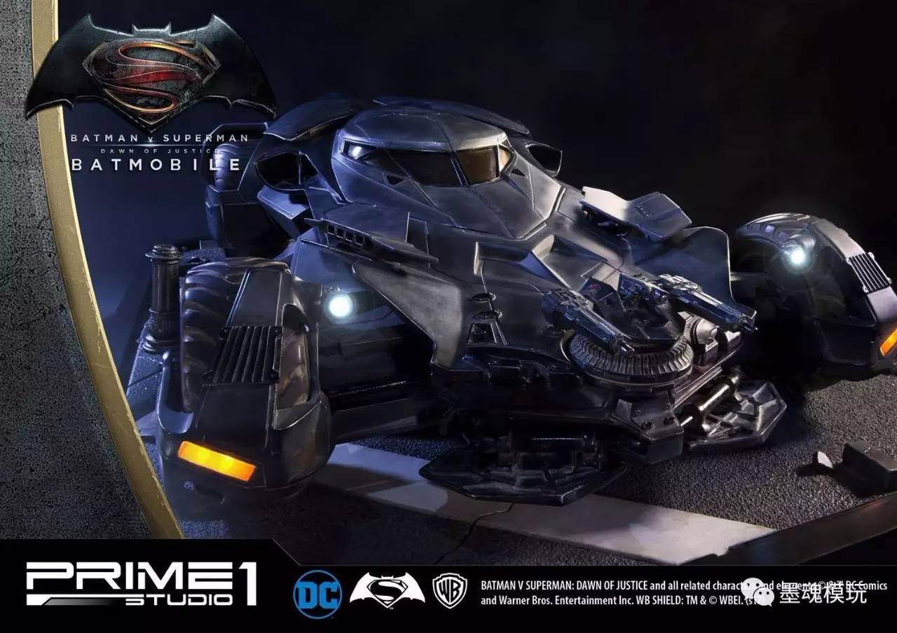 prime1studio110比例蝙蝠侠大战超人蝙蝠战车batmobilemmdc13