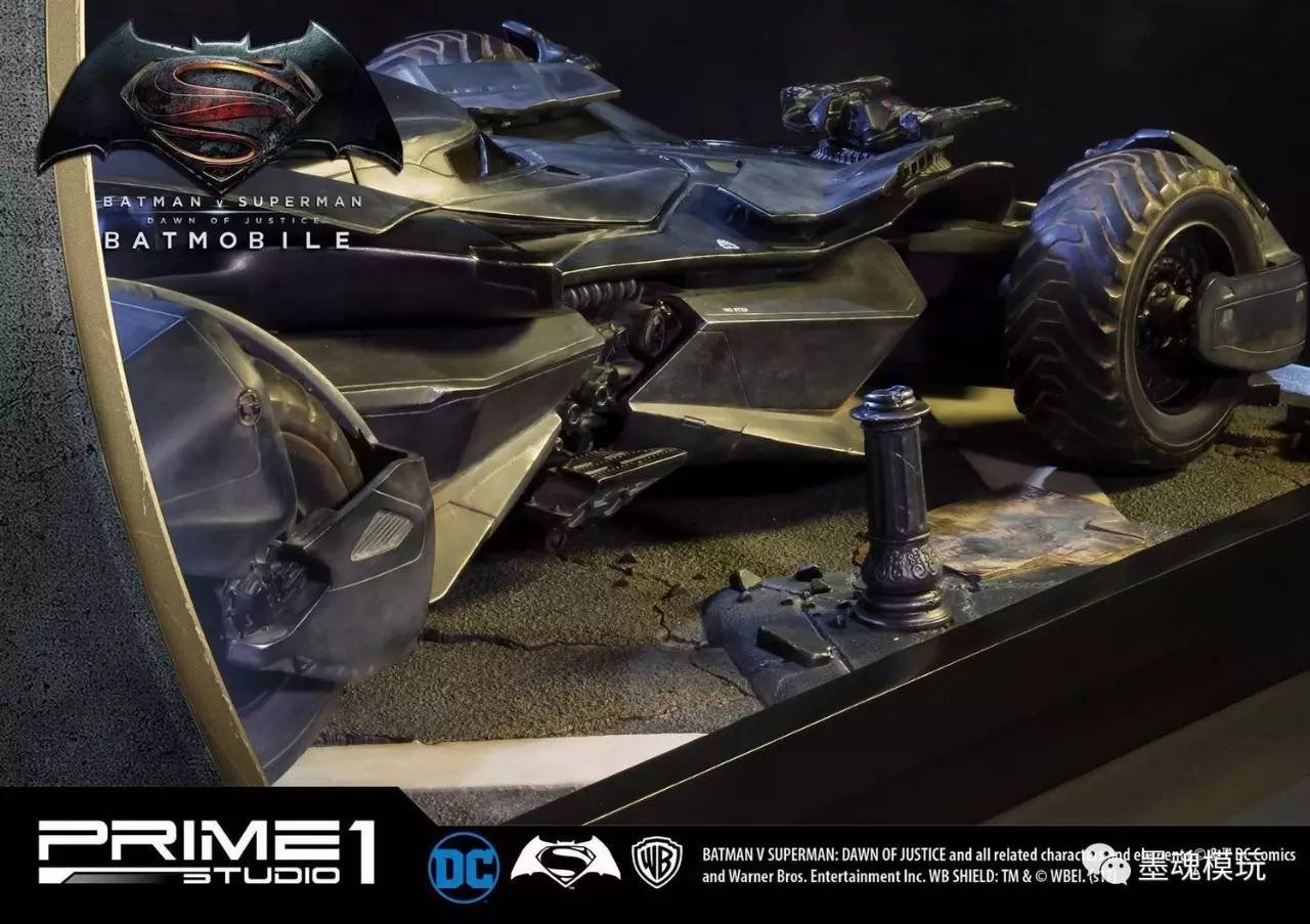 prime1studio110比例蝙蝠侠大战超人蝙蝠战车batmobilemmdc13