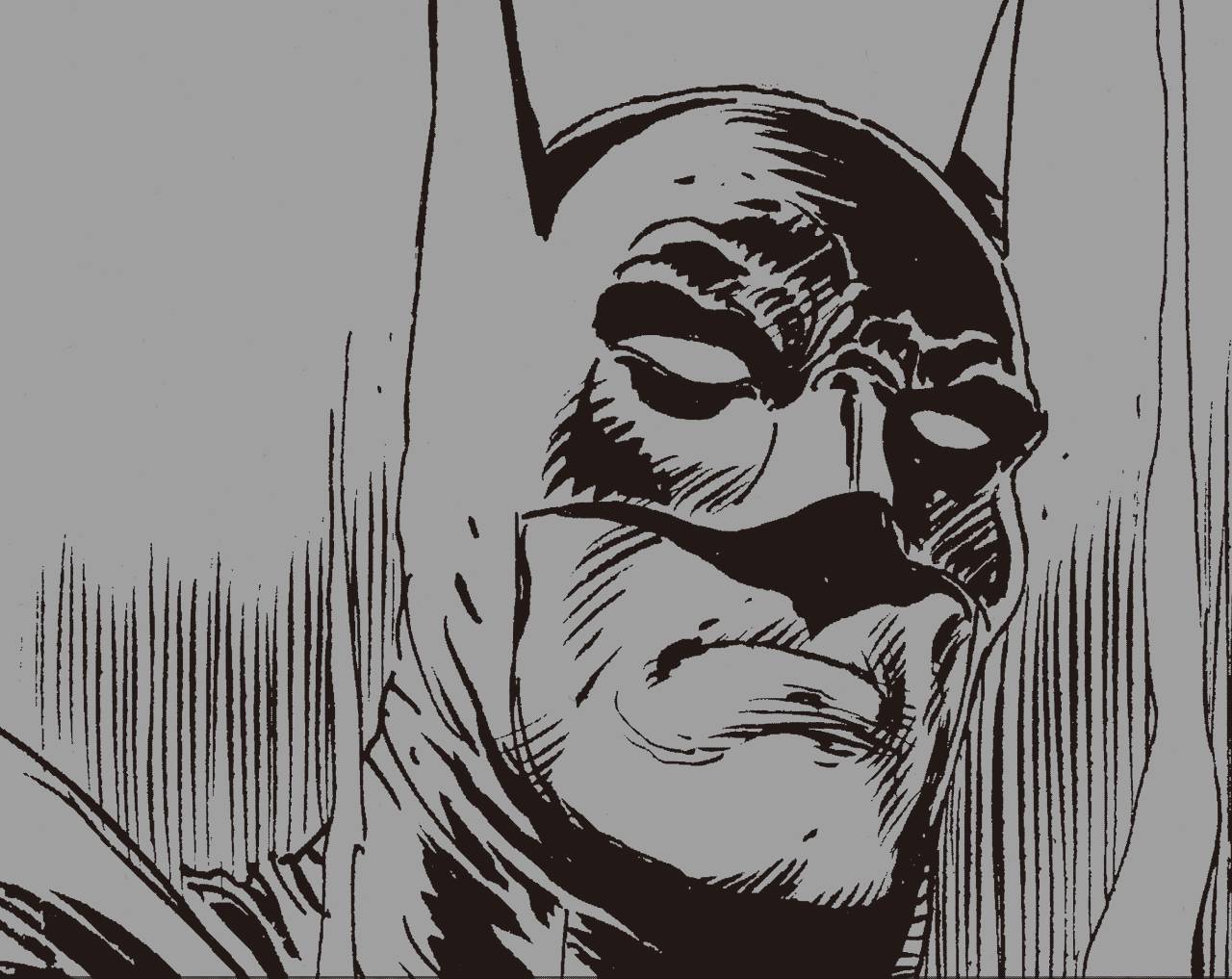黑白砖访蝙蝠侠图片
