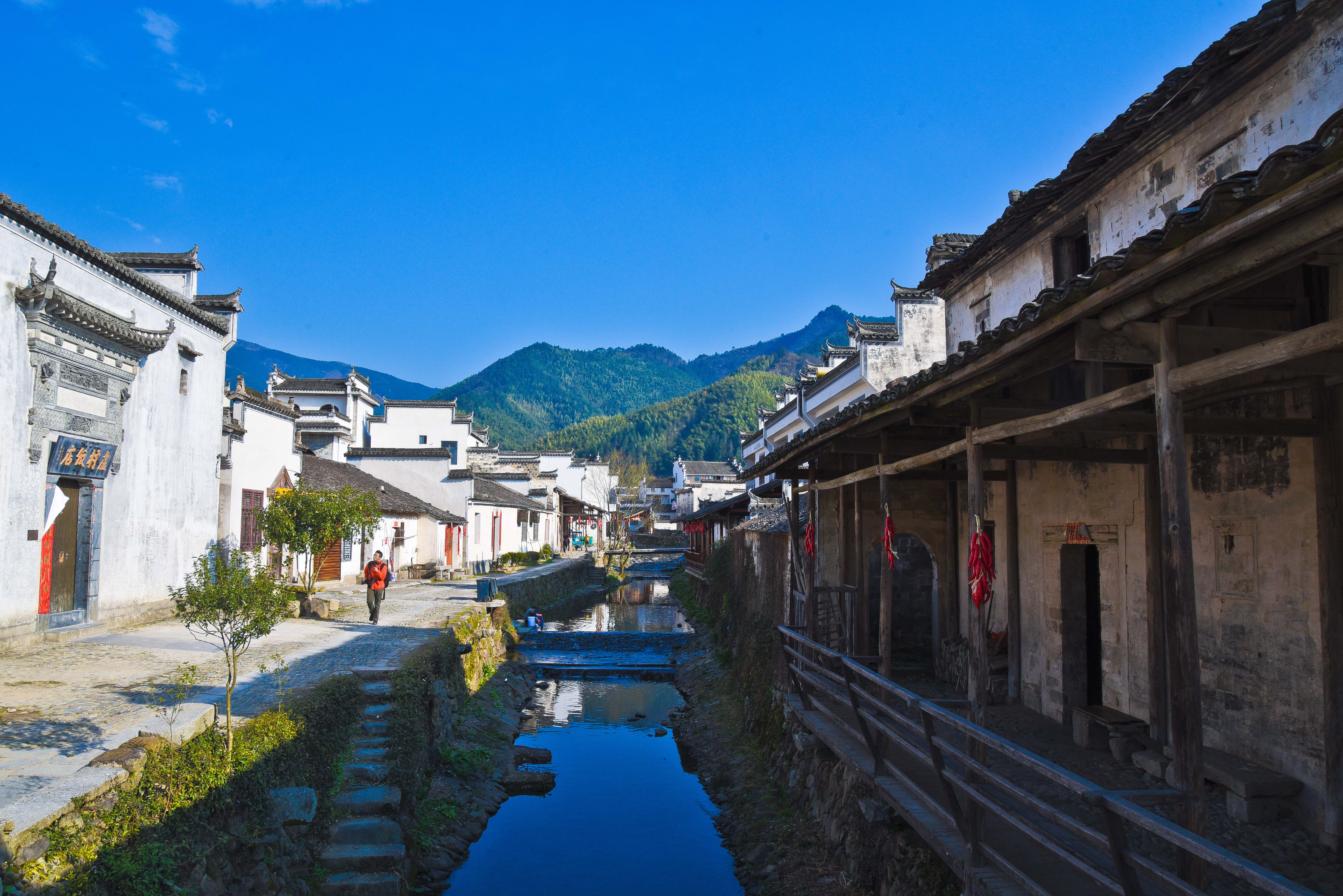 黄山卢村景区图片