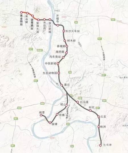 还有一个大家吐槽的地方,株洲和湘潭之间并没有城铁铁路连接,那么这两