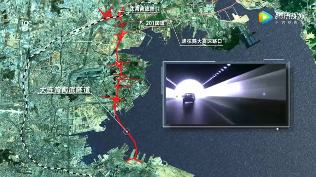 大连湾海底隧道示意图图片