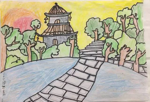 惠州西湖绘画儿童画图片