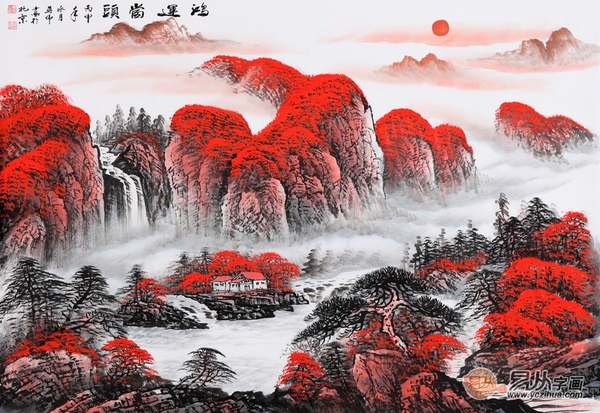 蒋伟小尺寸装饰画作品《鸿运当头》餐厅可以说是住宅中非常重要的一块