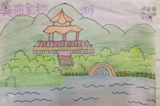 杭州湾新区儿童画图片