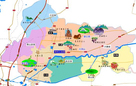 贾汪大洞山风景区地图图片