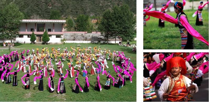 千年巴塘弦子依然长袖善舞"巴塘弦子"是一种优美抒情的藏族民间