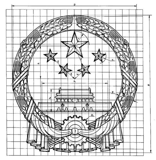 1950年新中国国徽征稿作品一素材的应用不谋而合