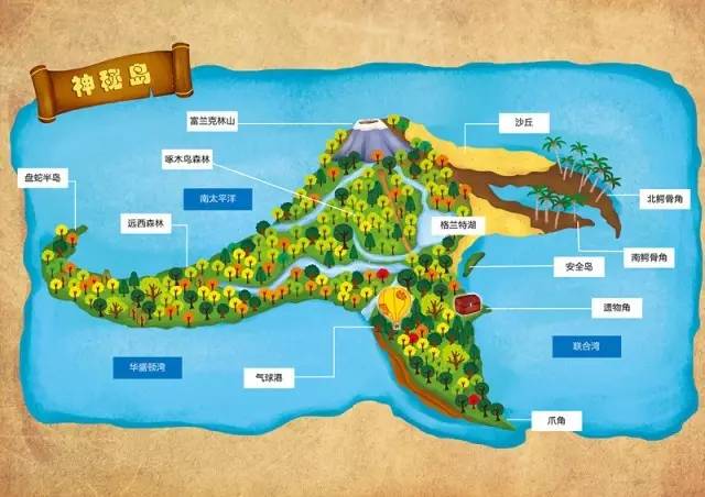 林肯岛高清地图神秘岛图片