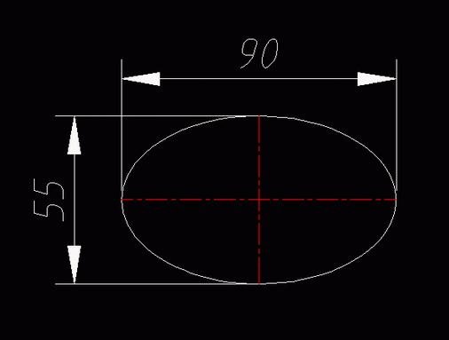01,画椭圆90*55cad三维制图实例教程二6,可以看到如下图三维图效果