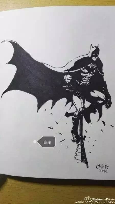 国画蝙蝠侠图片