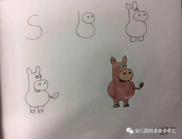 儿童简笔画字母数字等画出孩子喜欢的小动物