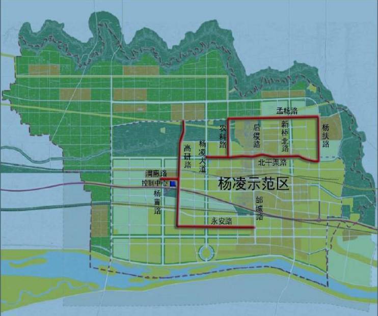 杨凌自贸区划分区域图图片