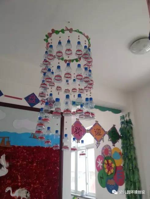 幼儿园矿泉水瓶子吊饰图片