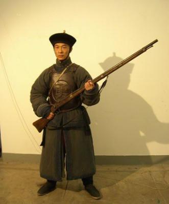 清朝士兵军服图片