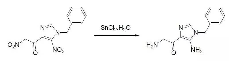 还原性的金属氯化物(如二氯化锡,三氯化钛等)可以将硝基还原为胺基