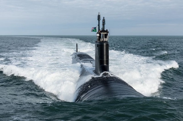 华盛顿号弗吉尼亚级攻击型核潜艇成功完成首次试航(图)
