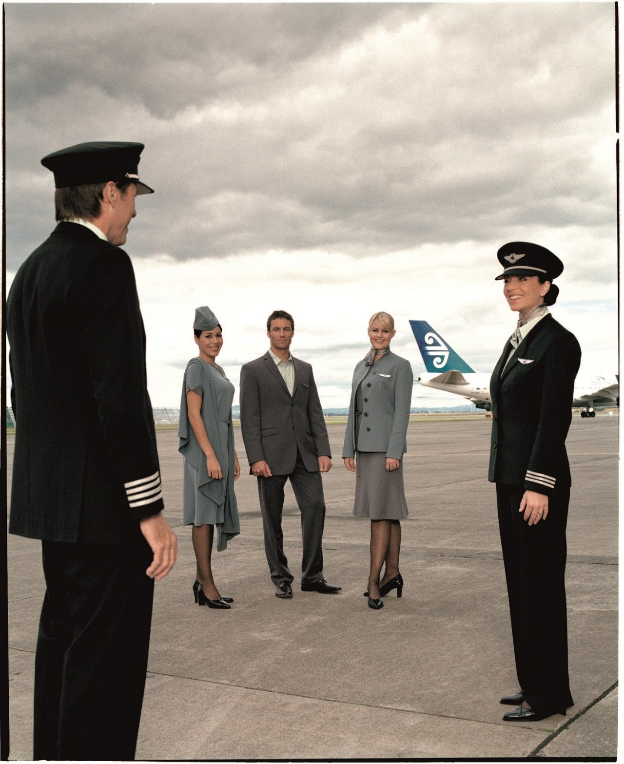 新西兰航空制服图片