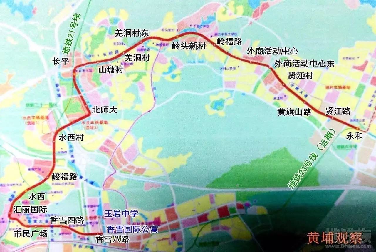 长岭居地铁规划图片